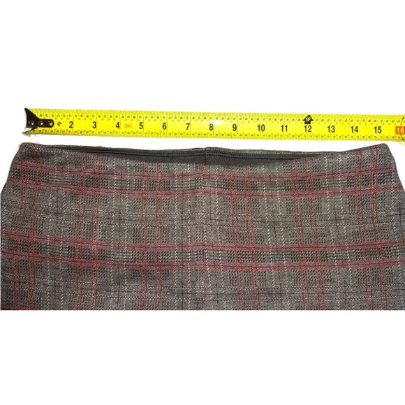 Lysse Preppy Plaid Crop Leggings XLARGE Ankle Zip Stretch Waist FLATTERING NWT - Picture 8 of 14